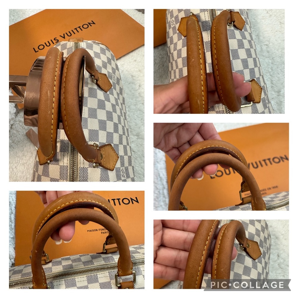 🔥✨Authentic💎✨Louis Vuitton Speedy 30 Damier Azur - Picture 11 of 16